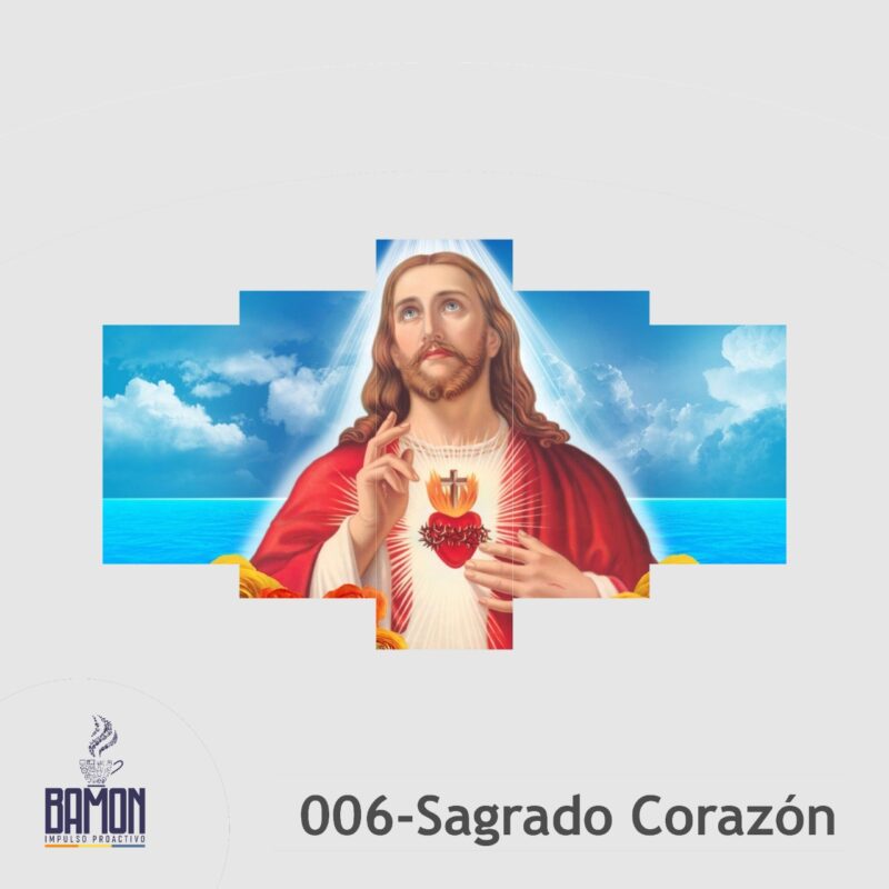 Multicuadro de 5 Piezas del Sagrado Corazon