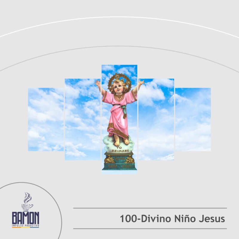 Multicuadro de 5 Piezas de Divino Niño Jesus