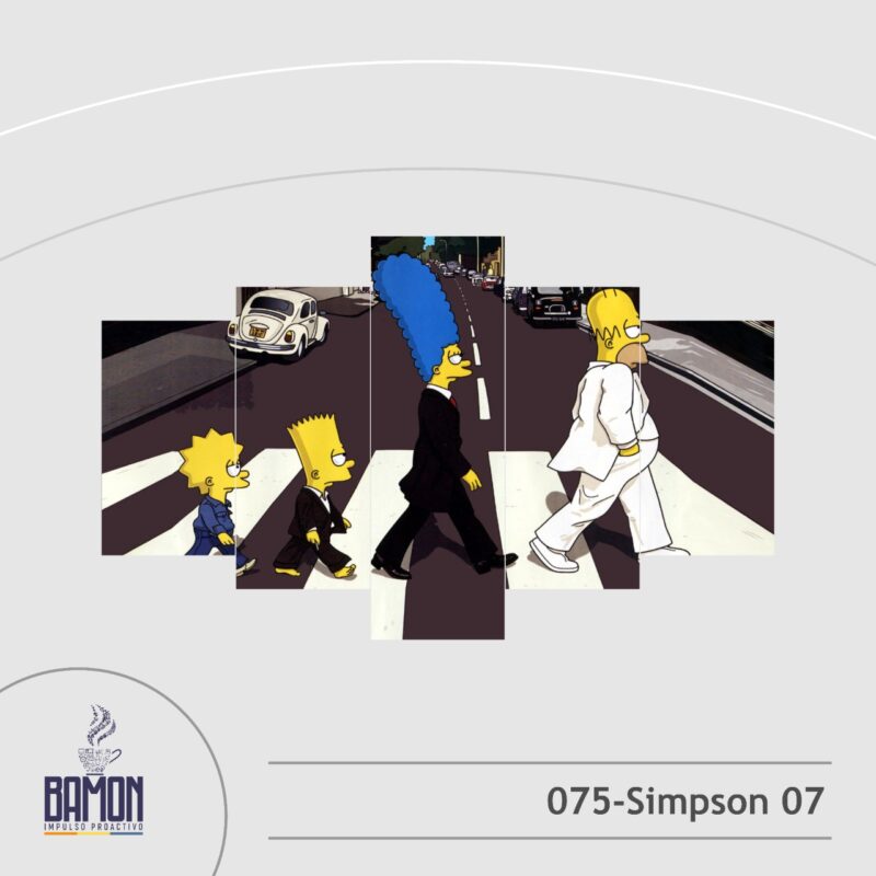 Multicuadro de 5 Piezas de Los Simpson7