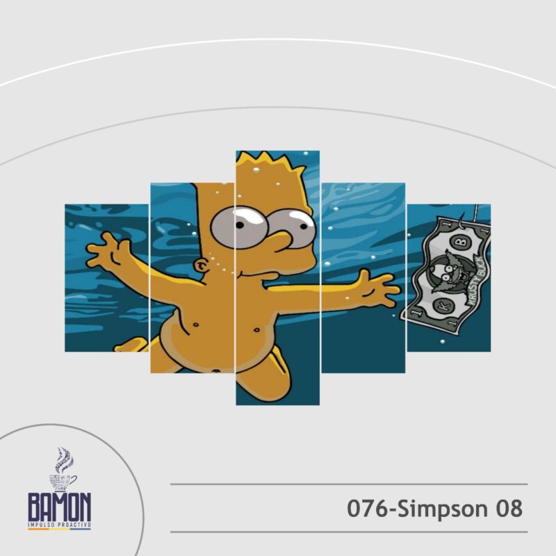 Multicuadro de 5 Piezas de Los Simpson8