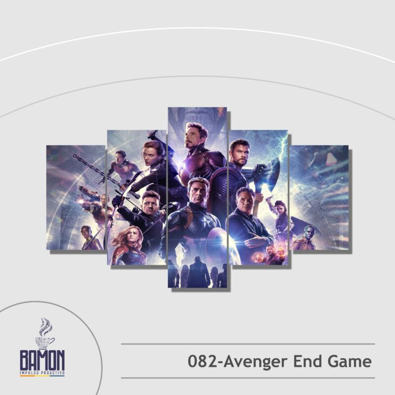 Multicuadro de 5 Piezas de Avenger End Game