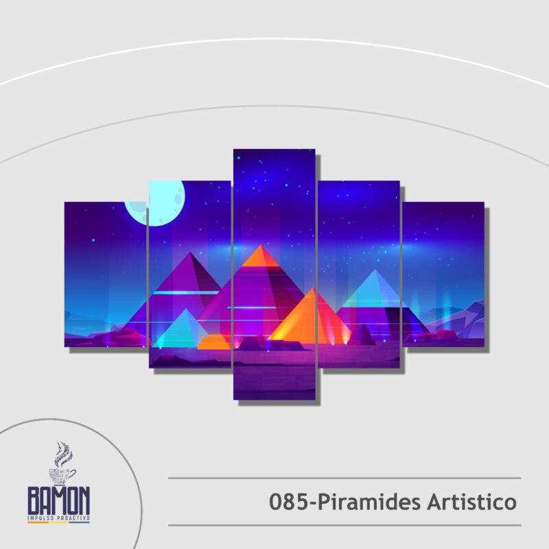 Multicuadro de 5 Piezas de Piramides