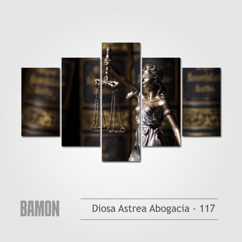Multicuadro de 5 Piezas Diosa Astrea Abogados - 117