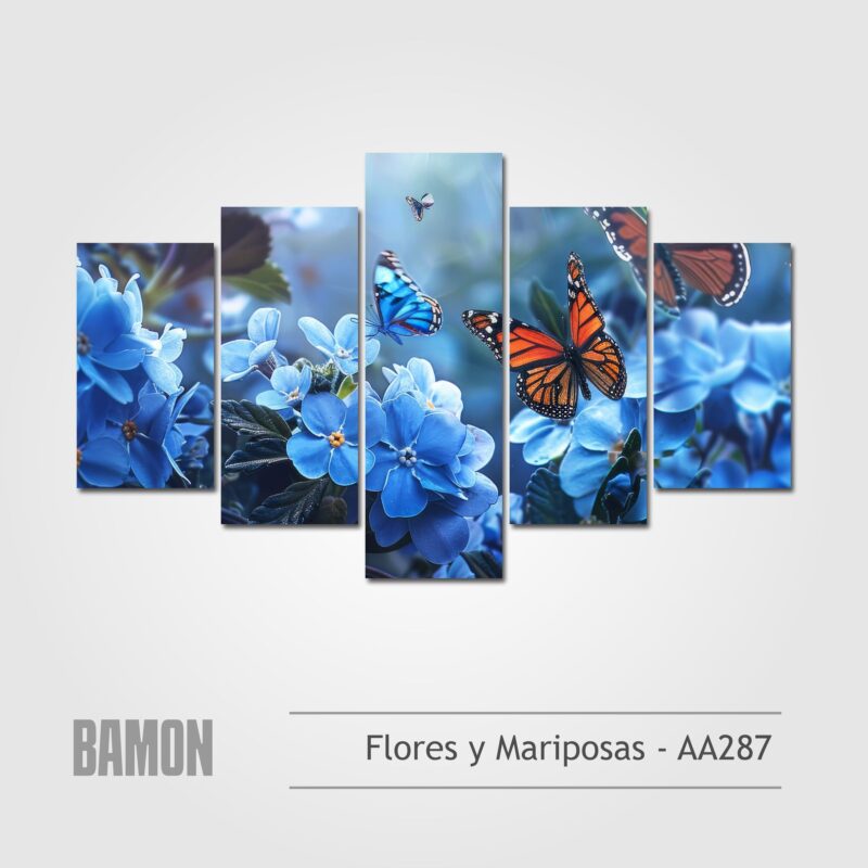 Flores y Mariposas - AA287
