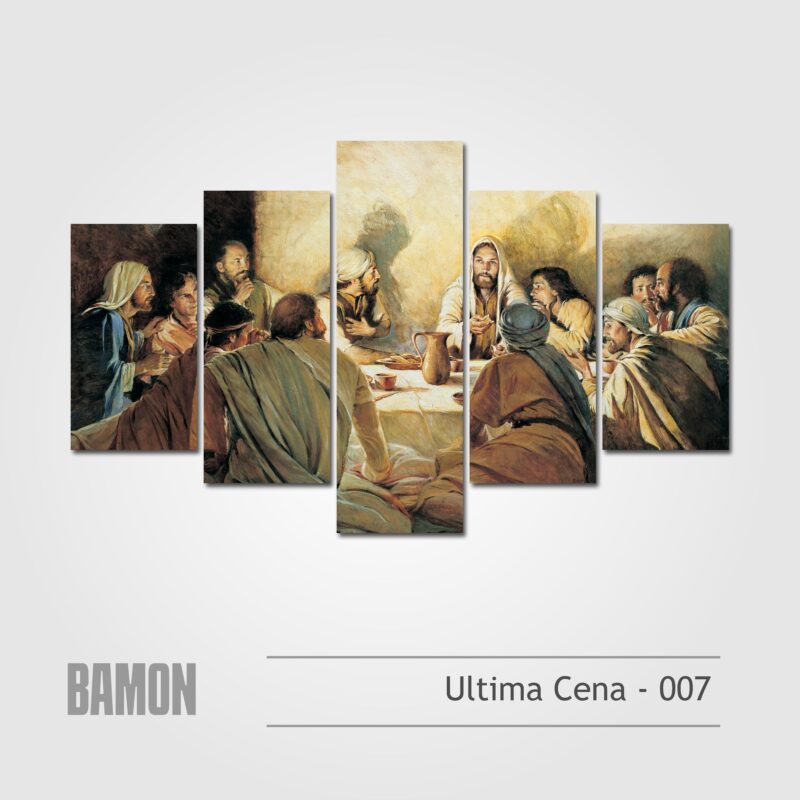 Multicuadro de 5 Piezas de La Cena del Señor