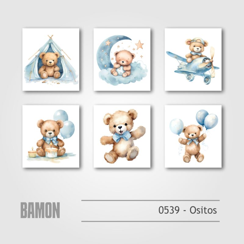 Cuadritos - 0539 - Ositos