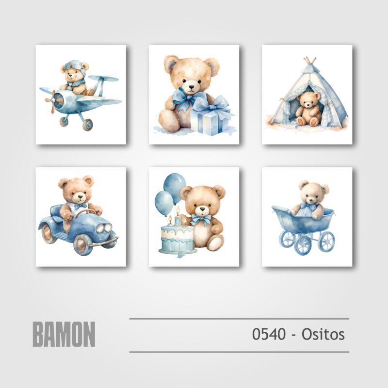 Cuadritos - 0540 - Ositos
