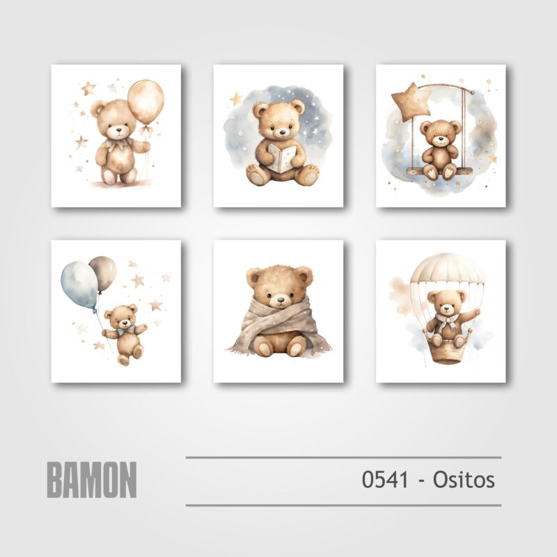 Cuadritos - 0541 - Ositos