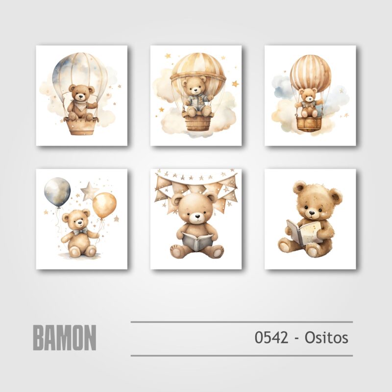 Cuadritos - 0542 - Ositos