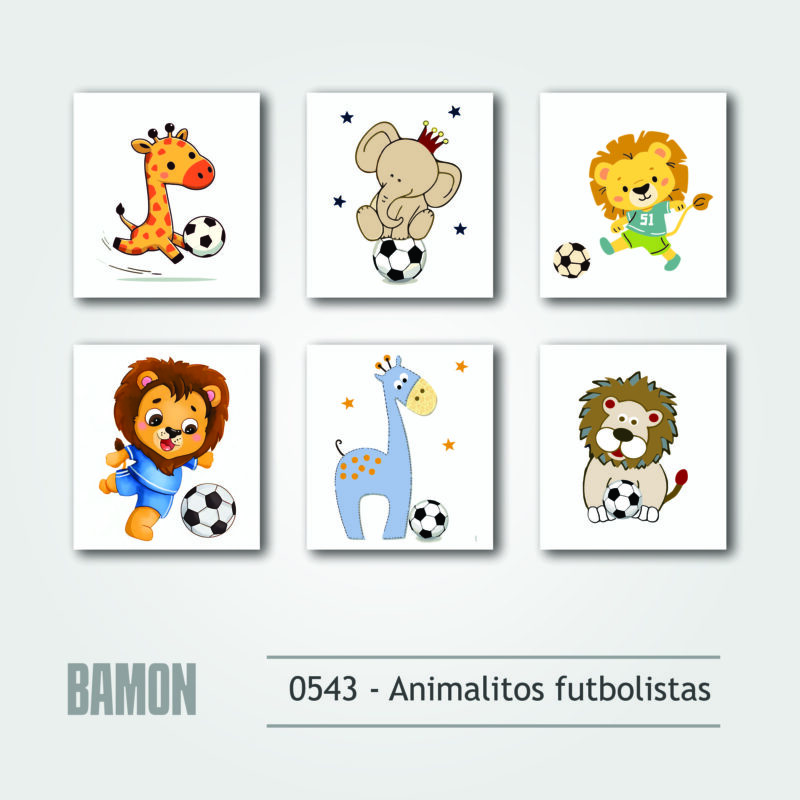 Cuadritos - 0543 - Animalitos futbolistas