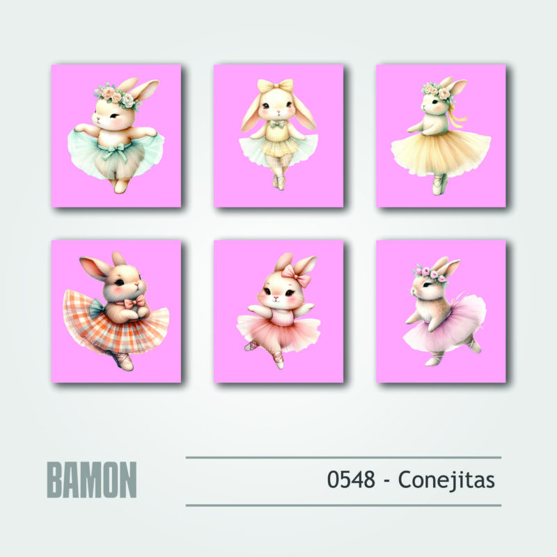 Cuadritos - 0548 - Conejitas