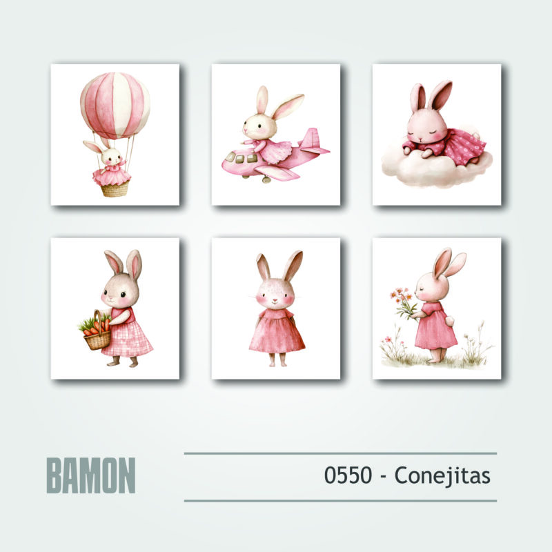 Cuadritos - 0550 - Conejitas