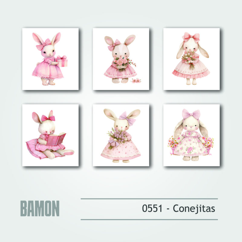 Cuadritos - 0551 - Conejitas