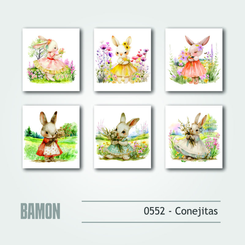 Cuadritos - 0552 - Conejitas