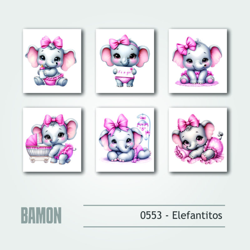 Cuadritos - 0553 - Elefantitos