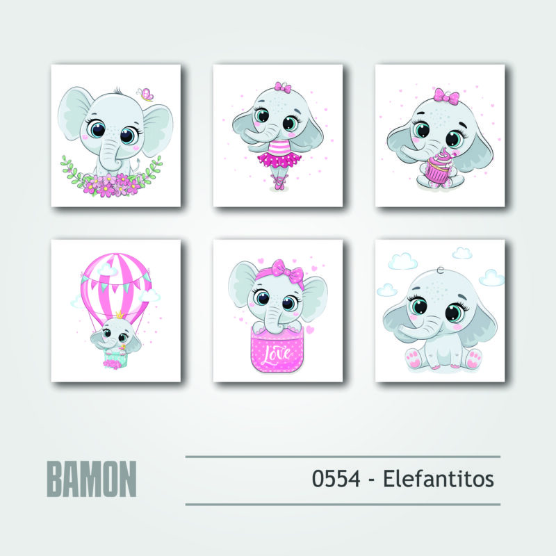 Cuadritos - 0554 - Elefantitos