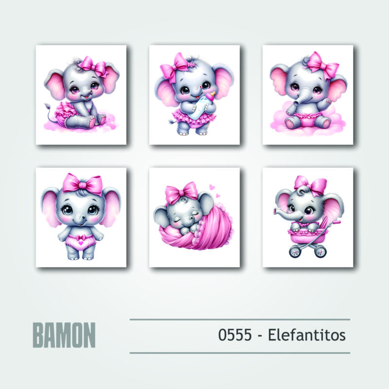 Cuadritos - 0555 - Elefantitos