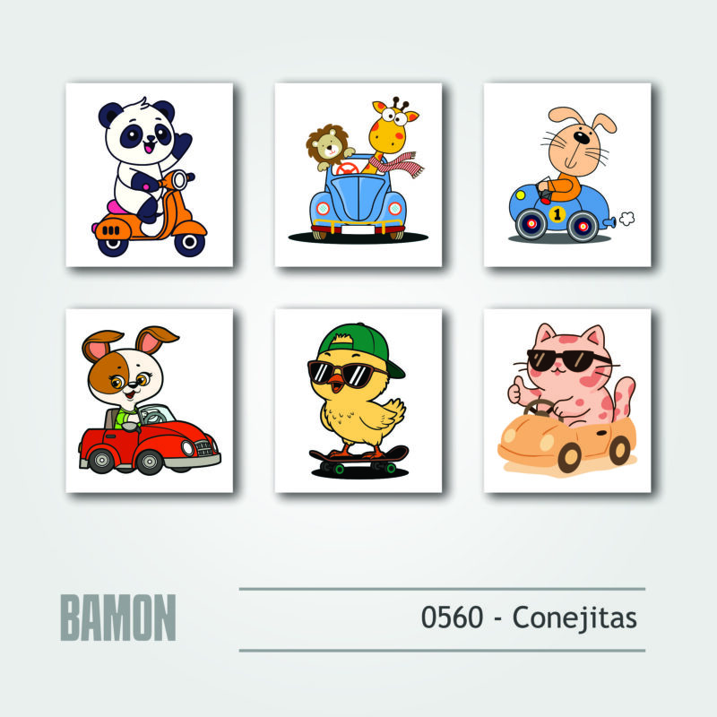 Cuadritos - 0560 - Conejitas