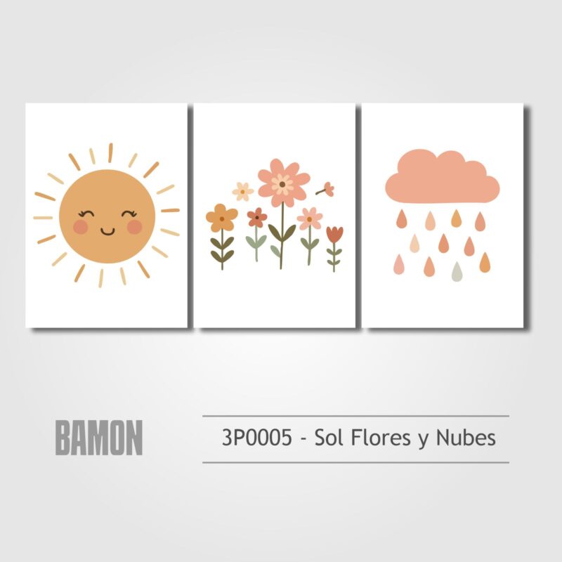 3P0005 - Sol Flores y Nubes