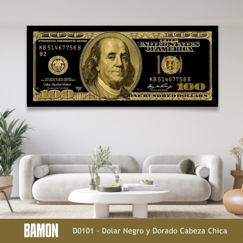 D0101 - Dolar Negro y Dorado Cabeza Chica